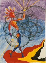 dancing the path (study) ©1992 S.Weber